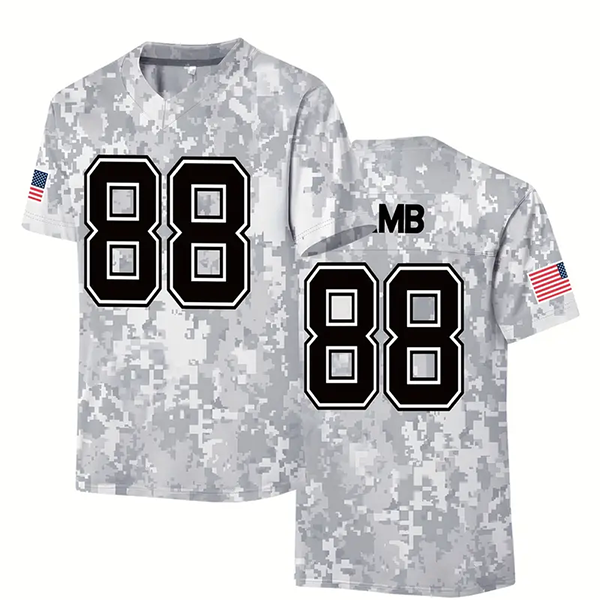 #26 Gibbs Jack Goff St. Brown 87 Kelce 2024 Camo Salute To Service Pullover Football Jersey individuation S-XXXL Mens Womens Youth Custom Any Name Num