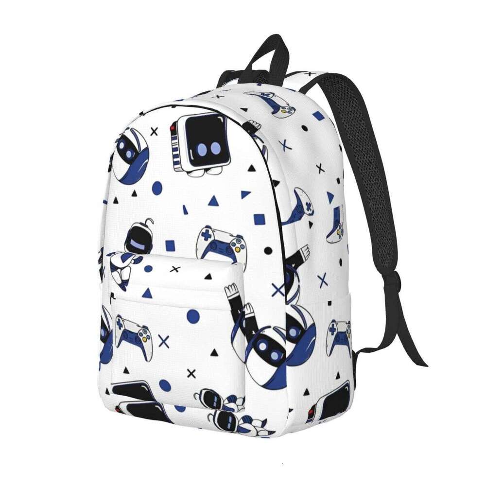 Astrobots Playroom Game Backpack Middle High College School Student Bookbag Teens Daypack Outdoor