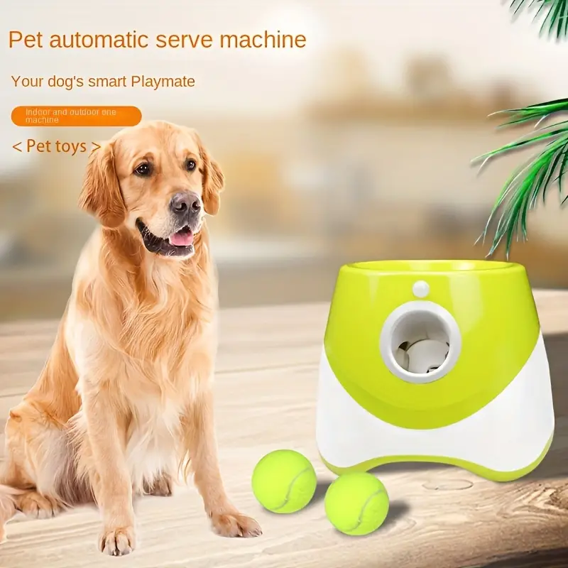 3-in-1 Automatic Serve Dog Ball Throwing Machine Tennis Ball Pinball Walking Dog Launcher Pet Interactive Movement Toys