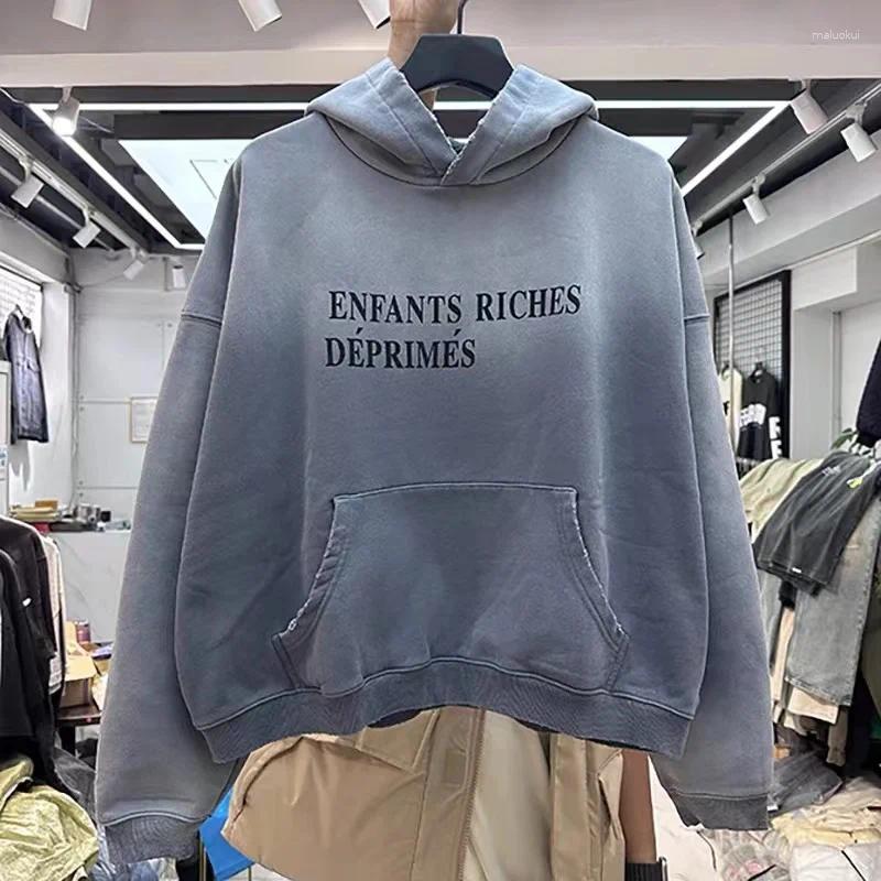 Trendy Oversized Men's Hoodie Featuring Unique Letter Print - Cozy and Stylish for Everyday Wear