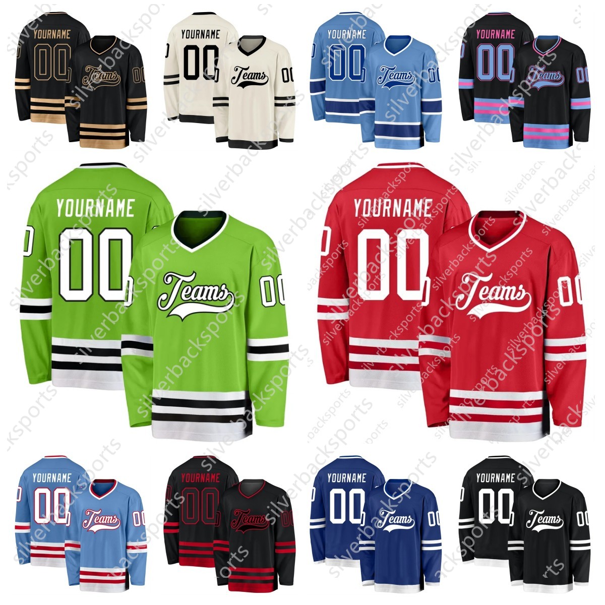 DIY Your ed Custom Hockey Jerseys Men Youth Women Leave Name Any Number This baseball uniform is a quick-drying custom-made sportswear for teenagers a