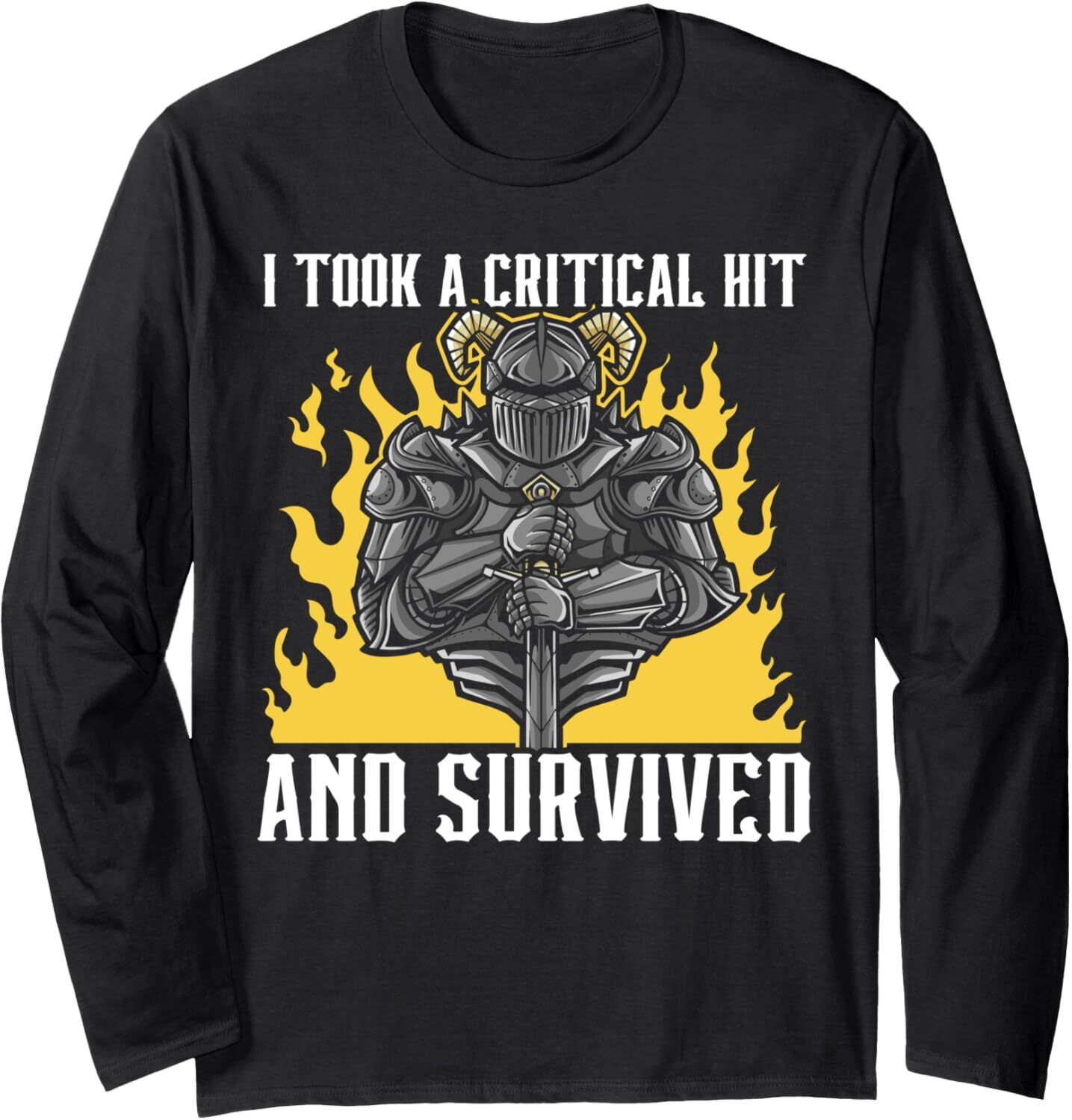 Long Sleeve Shirts for Men sweatshirt I Took A Critical Hit RPG Gaming D20 Games Funny RPG Gamer Tee Streetwear Casual tops clothes cool