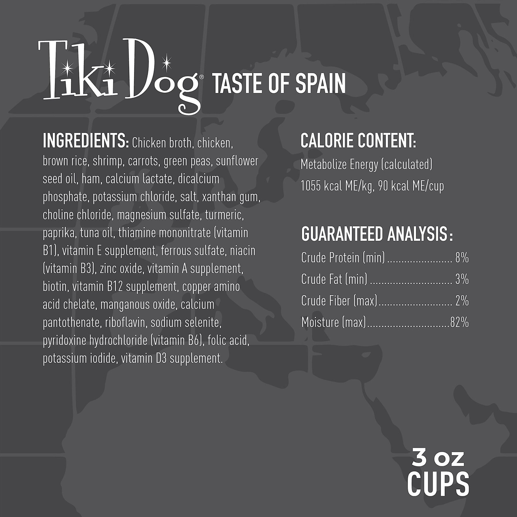 Tiki Dog Taste of Spain Chicken & Shrimp Paella Recipe in Broth Gluten-Free Wet Dog Food, 3-oz cup, case of 4