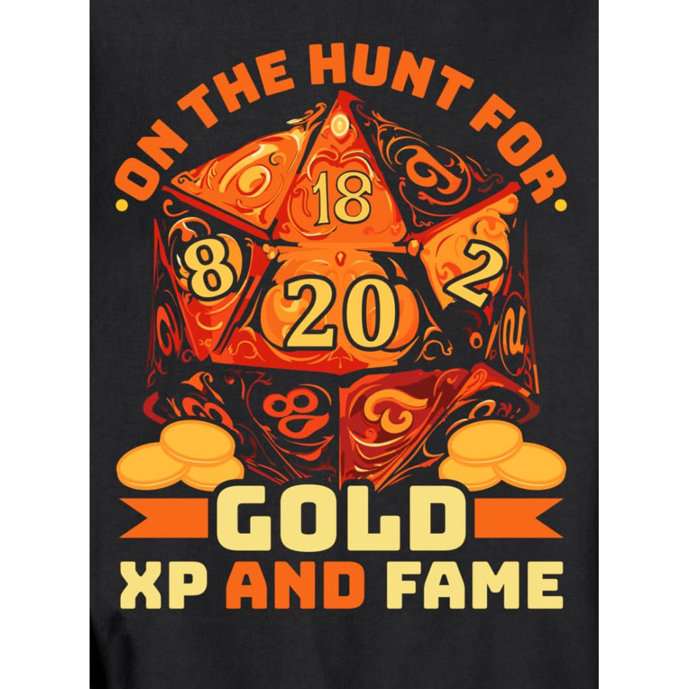 Long Sleeve Shirts for Men sweatshirt RPG Gaming Role Playing D20 Games Funny RPG Gamer Sweatshirt Handsome and fashionable cool