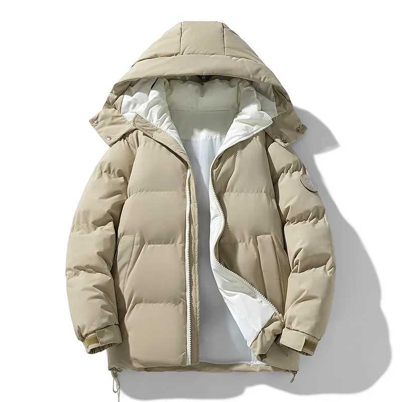Padded Coats Hooded Parkas Casual Mens Down Puffer Jacket Short Padding Youthful Clothes Winter Quilted Fashion OuterwearXJ241122 - view 4
