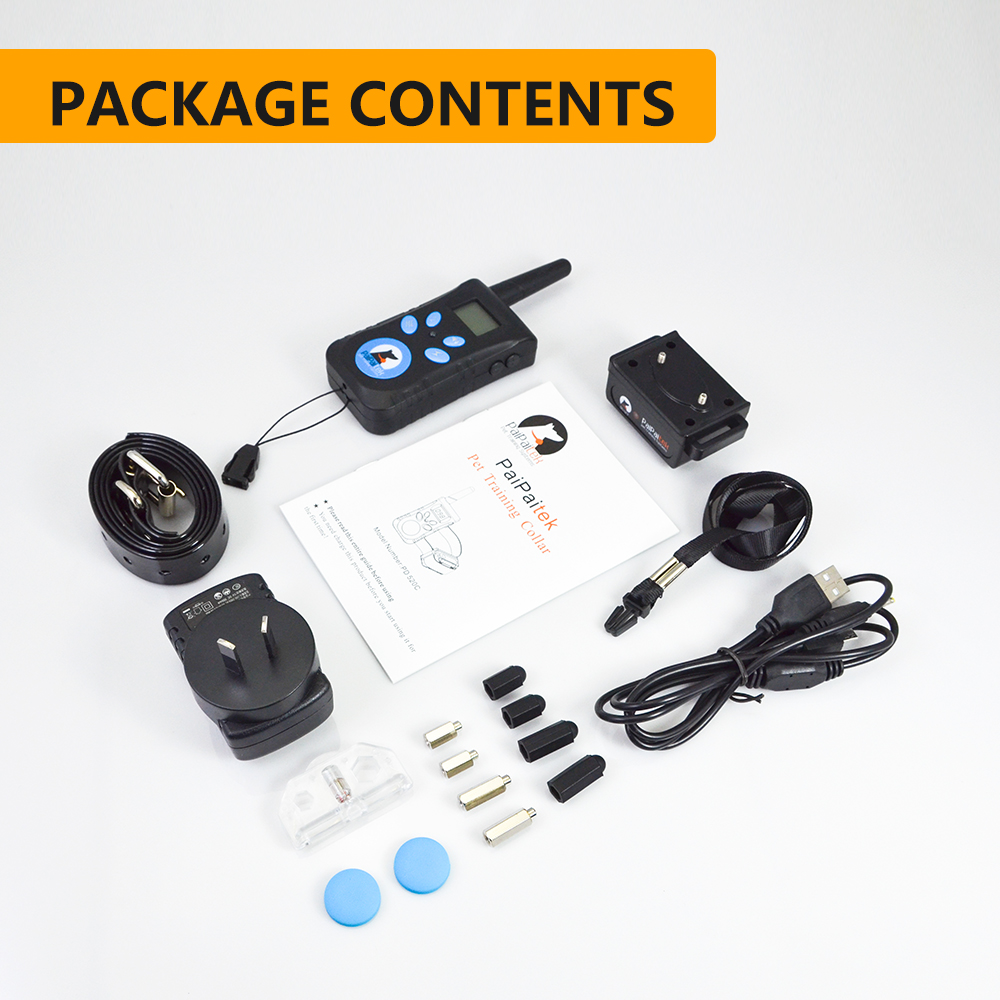 Pet Supplies And Equipment Dog Training Collar Waterproof Electric Anti Bark Pet Shock Collar With Control Remote 500 M
