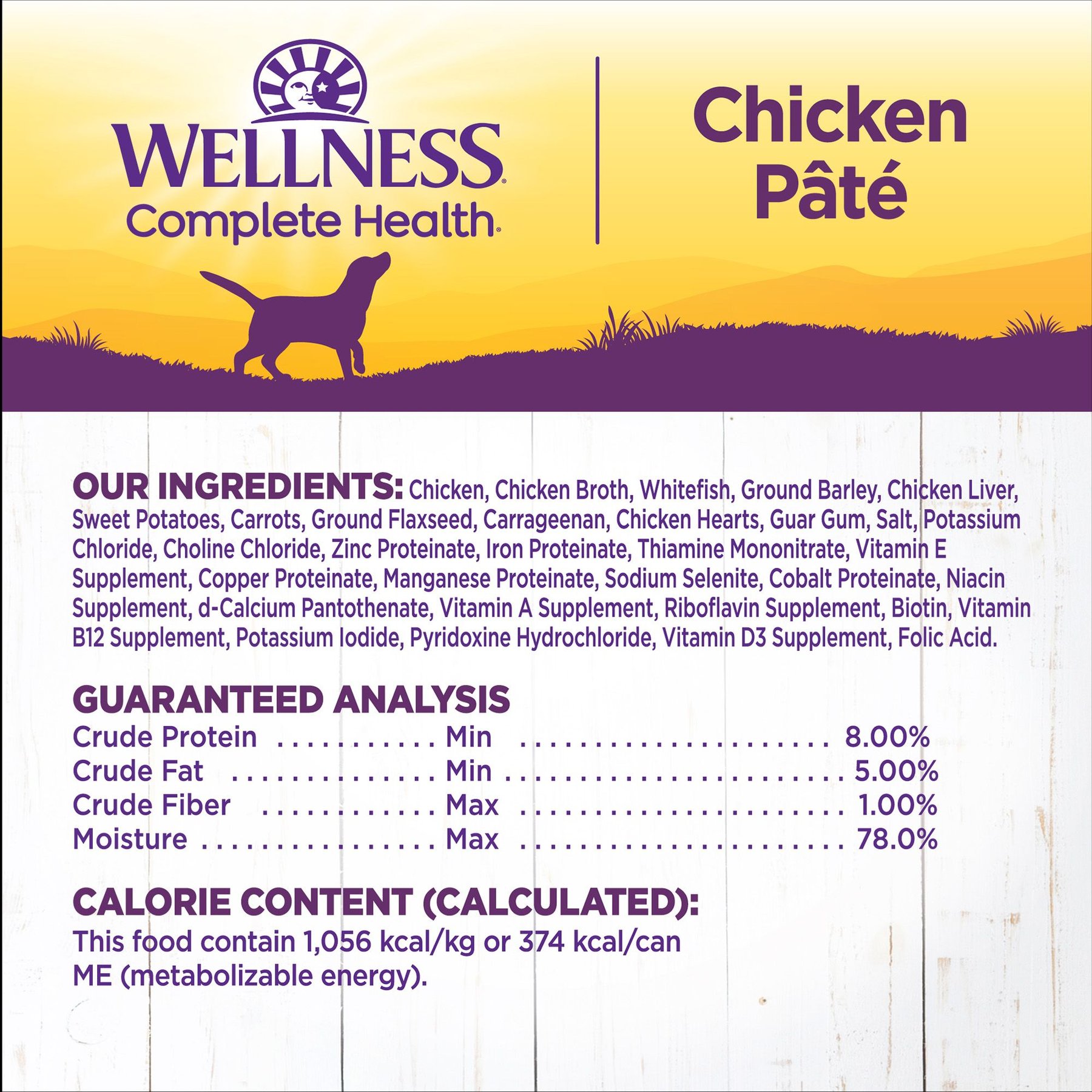 Wellness Complete Health Chicken & Sweet Potato Formula Natural Canned Dog Food