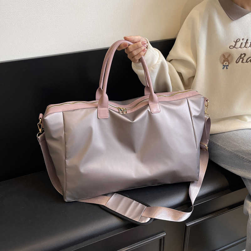 short distance travel bag for women large capacity waterproof luggage bag lightweight portable storage bag for business trips mens sports and fitness 