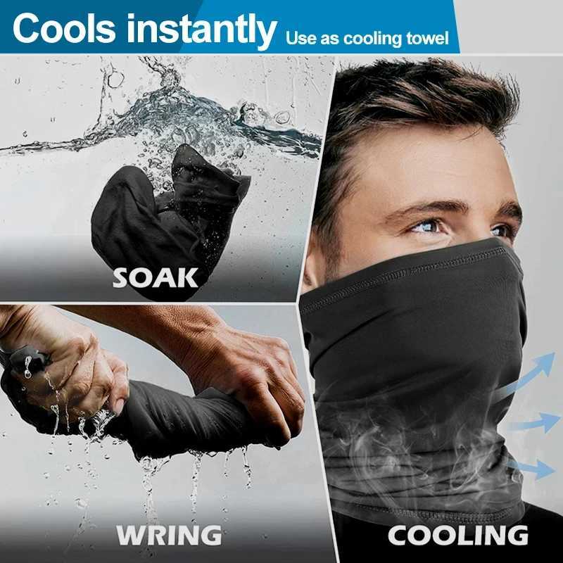 1PCS Cycling Face Mask Headscarf Scarf Neck Breathable Multifunctional UV Protection Outdoor Fishing Hiking Bandana Head BandXJ241122