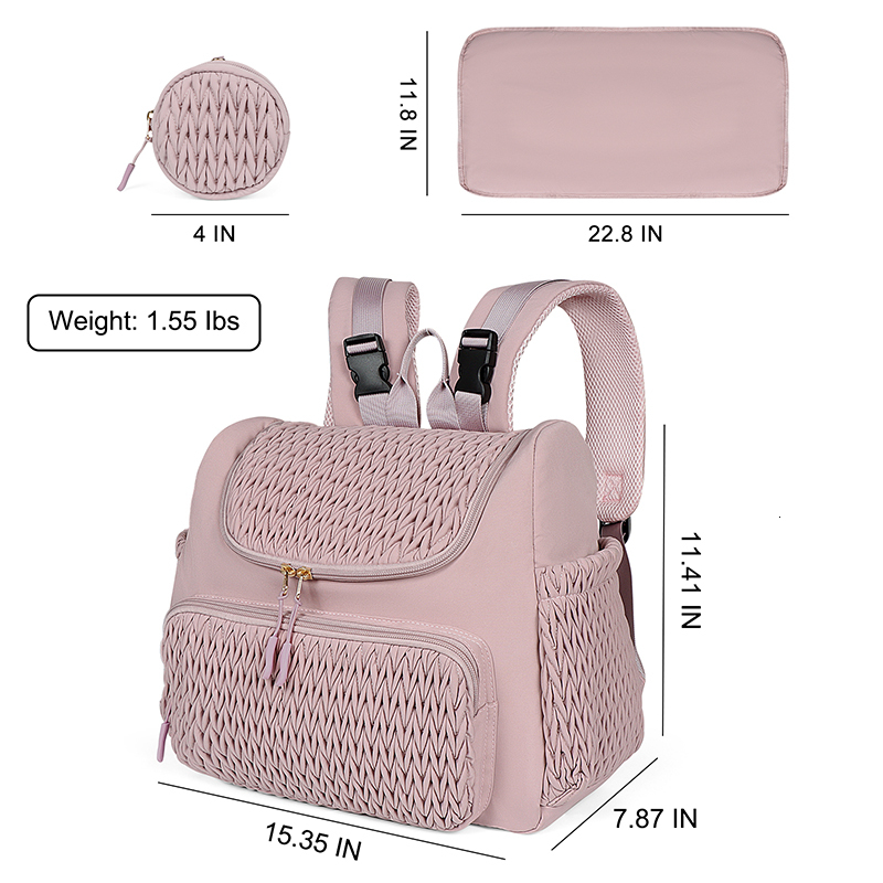 Buylor Large Capacity Mom Fashion Mom Baby Stroller Hanging Bag Mom Handbag Outdoor Travel Designer Backpack