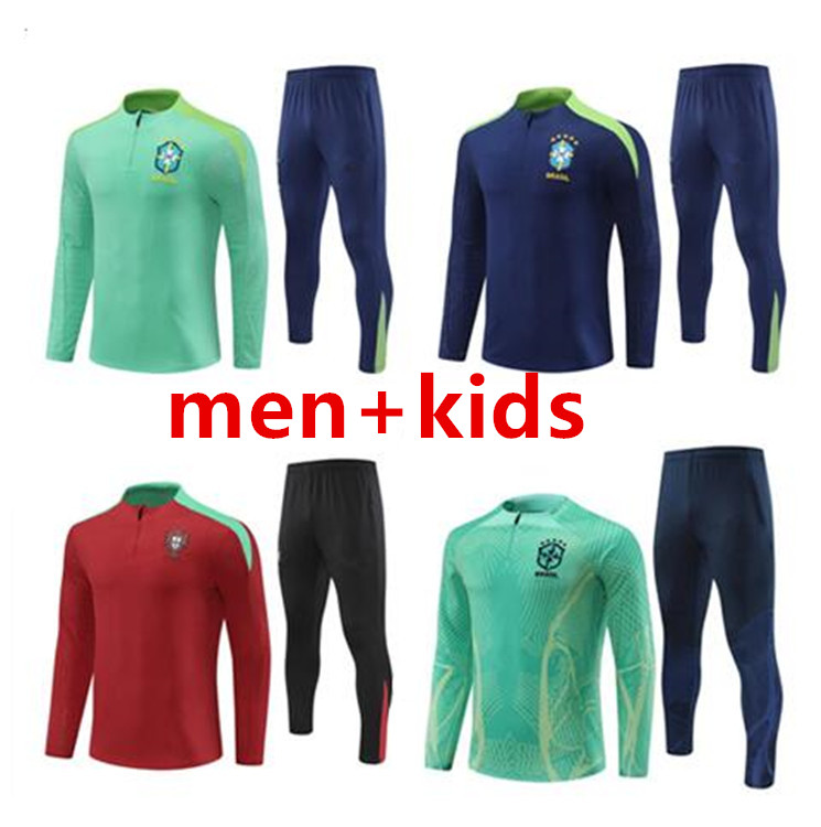 24-25 world brazil tracksuit soccer jersey G.JESUS COUTINHO brasil Camiseta de futbol RICHARLISON 23 24 Brazil football shirt maillot kids kit training suit