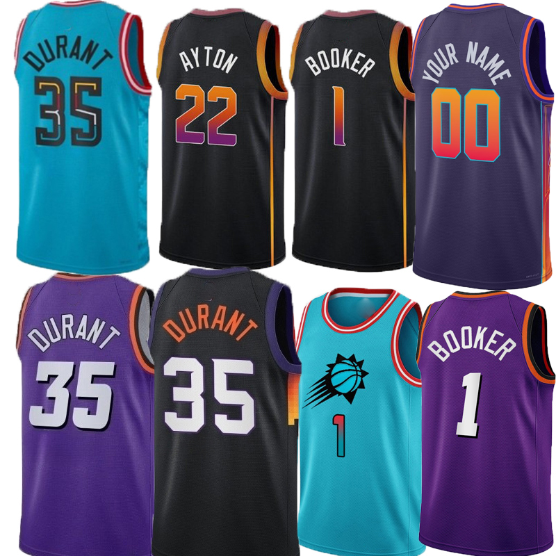 Jersey Basketball Devin Booker Eric Gordon Jusuf Nurkic Kevin Durant Payne Damion Lee Bradley Beal Drew Eubanks Royce O'Neale Josh Okogie Grayson Allen Men Jersey