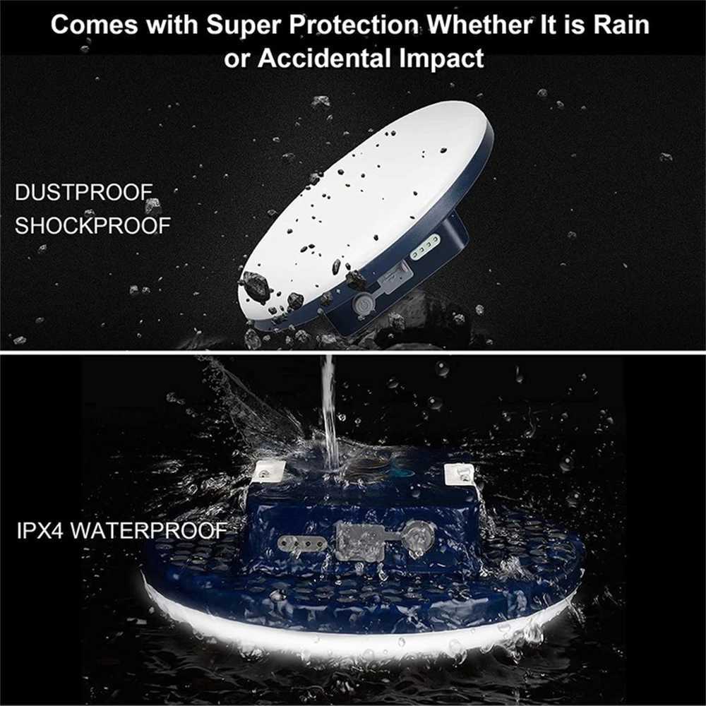 Remove Control Camping Lantern Outdoor Camping Light Rechargeable Flashlight Strong Light Portable Lanterns Power Bank Tent Lamp M251115