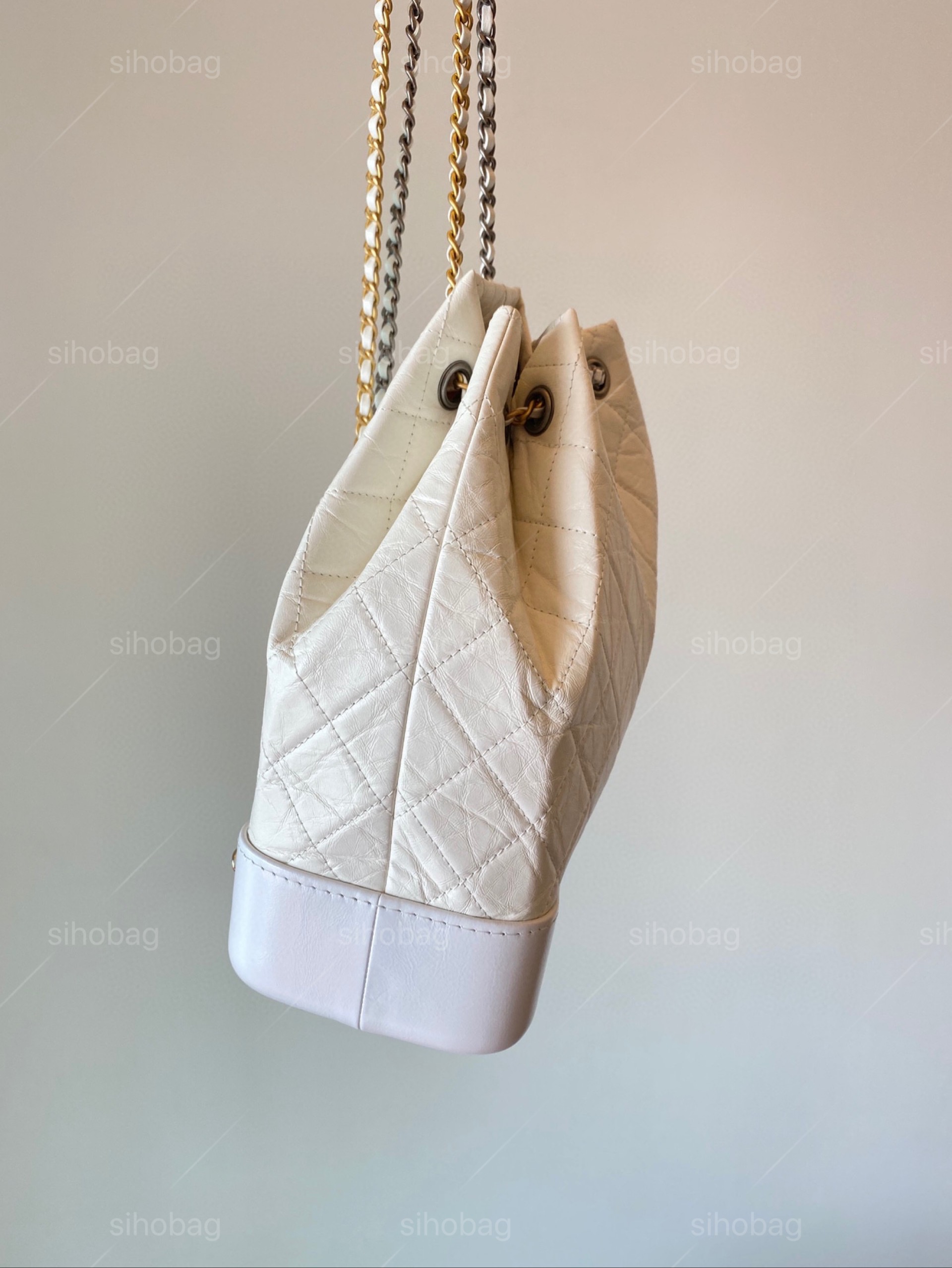 Classic Gabrielle Backpack Mirror Quality Hobo Chains Tote Travel Designer Lady Sg Vintage Handbag Fashion Shoulder Bag Original Leather Full Package