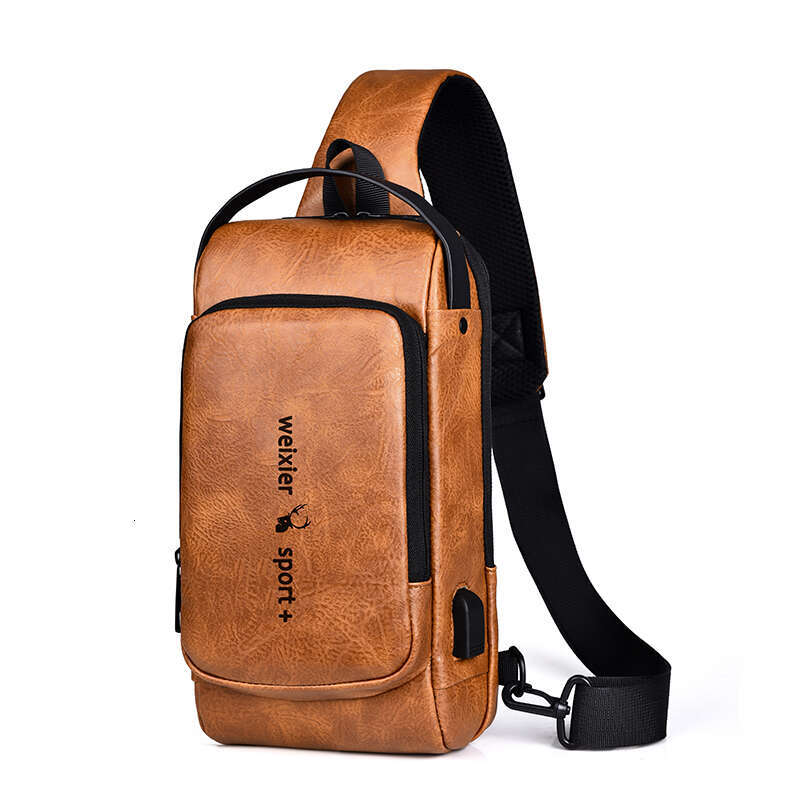 Men Sg Backpack Cross body Shoulder Chest with USB Charge Port Anti-theft Travel Motorcycle Rider Male Side Messenger Bag