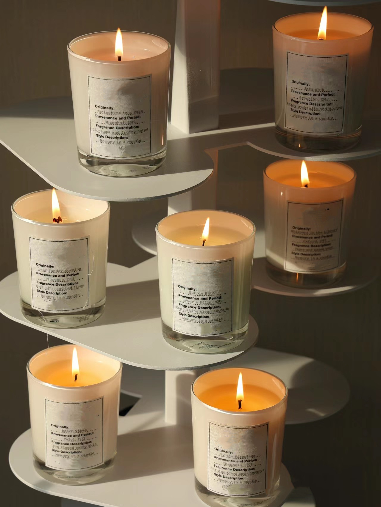 Scented Candle High Quality Fragrance Wax Incense Lazy Sunday Morning Perfume Candle 165g jazz club autumn vibes bubble bath Bougie Parfum Scented Can