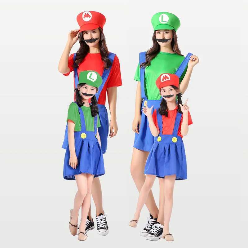 Anime Festival cosplay costumes parents childrens character performances childrens Mario costumes super Mario costumes W241122