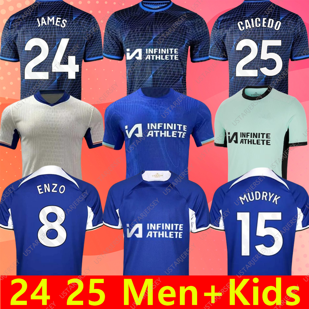 23 24 25 Nkunku Jackson CFC soccer jerseys Disasi 2023 2024 2025 Enzo Fernandez Mudryk JAMES STERLING Cucurella Chukwuemeka football shirt men kids Ugochukwu