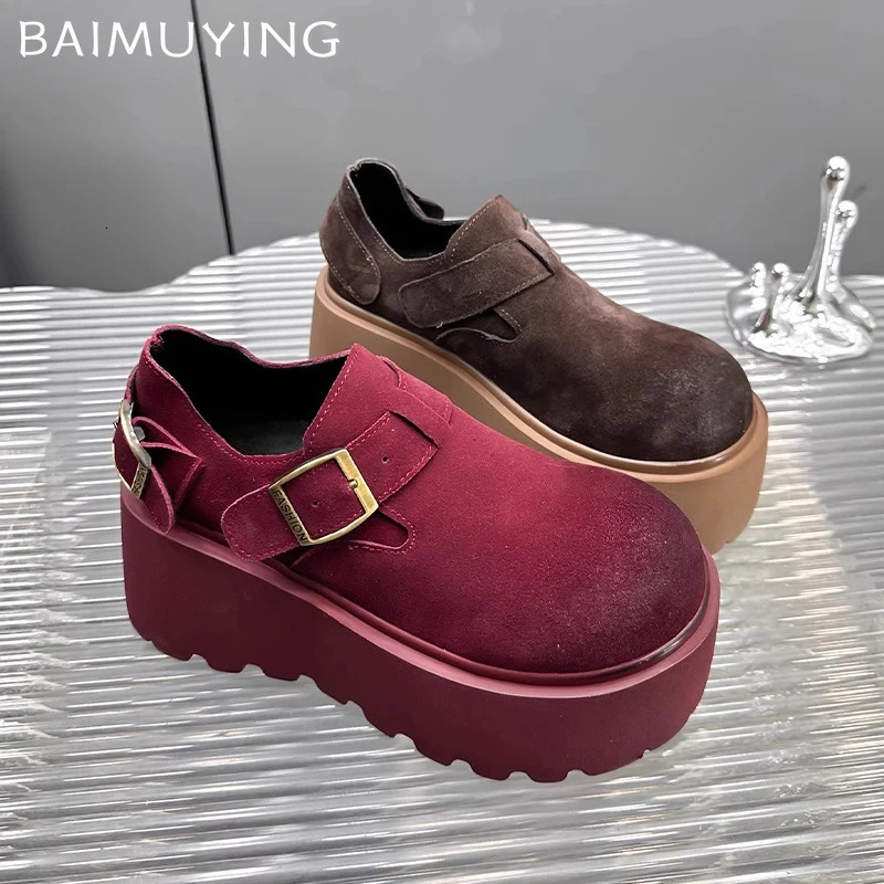 Platform Suede Women Loafers Shoes Casual Flats Sneakers Woman Trend Winter Walking Goth Snow Botas De Mujer Shoes 241122