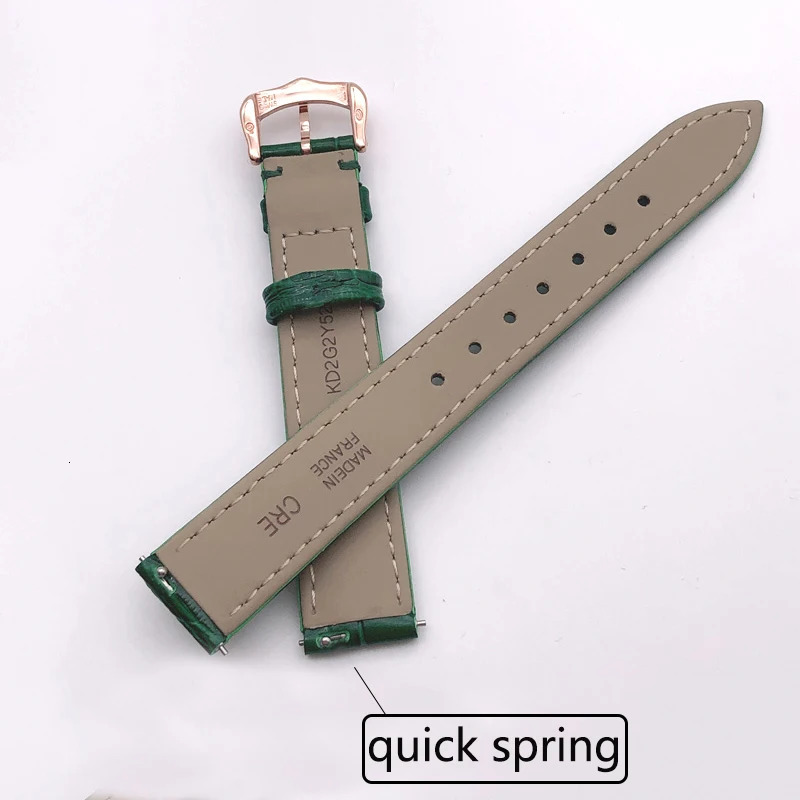 Full leather cowhide strap high-end breathable and durable suitable for tank//Santos leather strap accessories 241122