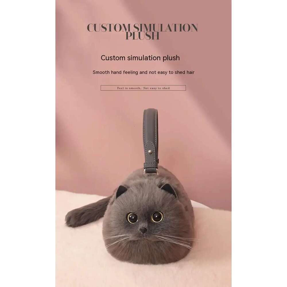 LEMON KOKO Handmade Doll Bag Girl Birthday Gift Go Heart Niche Senior Practical, Bag, A Variety Of Ways To Use, Cute Cat