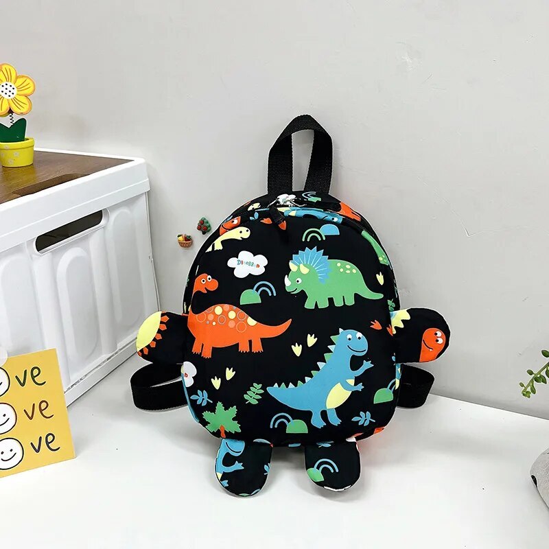 PT040,Cute 2024 Cartoon Dinosaur Baby Backpacks Kindergarten Schoolbag Children Boys Girls School Bags Adjustable Animals Kid Backpack