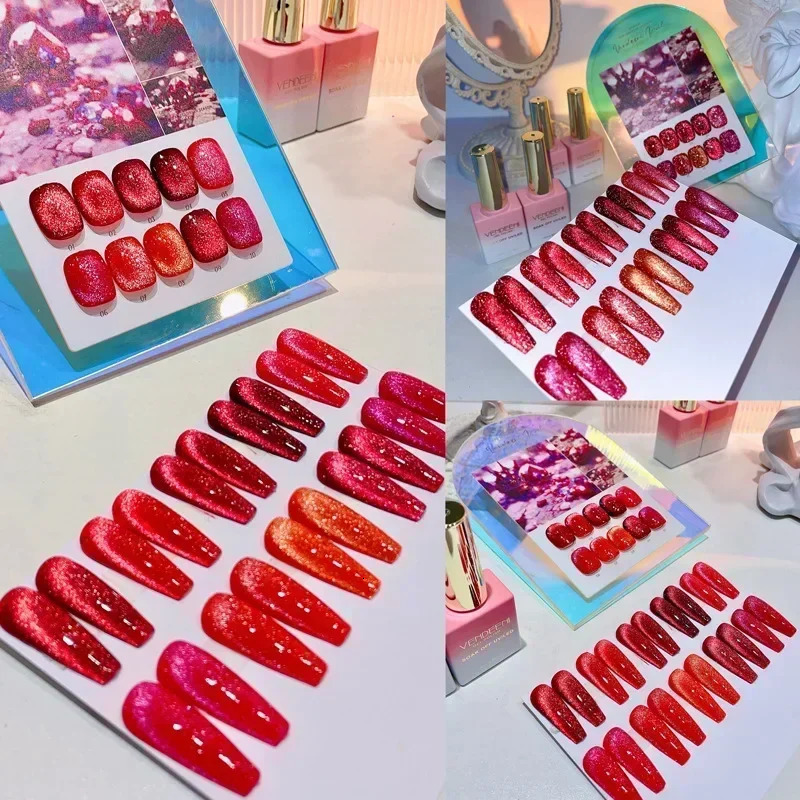 Cat magnetic gel nail polish 9D laser diamond flash Cat Eye gel semi permanent immersion UV LED varnish nail art 241122