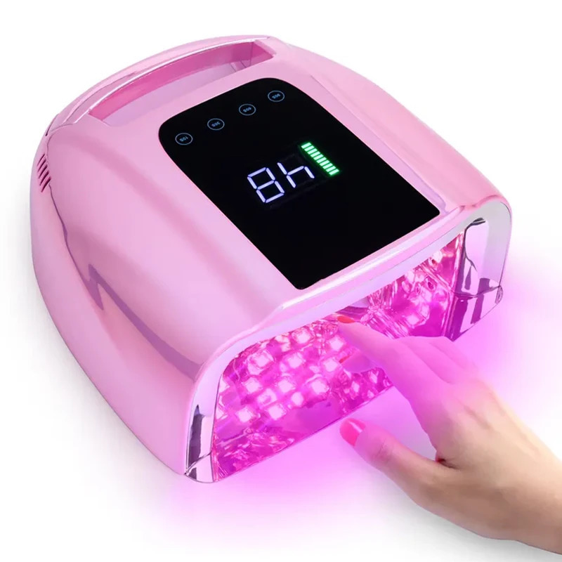 Rechargeable nail lamp with handle 15600mAh Lampala de unas LED UV rechargeable De 96W gel polishing dryer LED nail lamp 241122