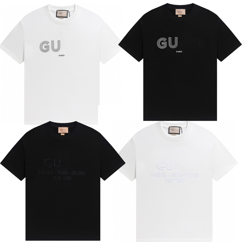 Summer designer new menT-shirt Italian fashion brand Fitted cotton top Sport letter print casual Breathable quick drying Short T black and white S-XL