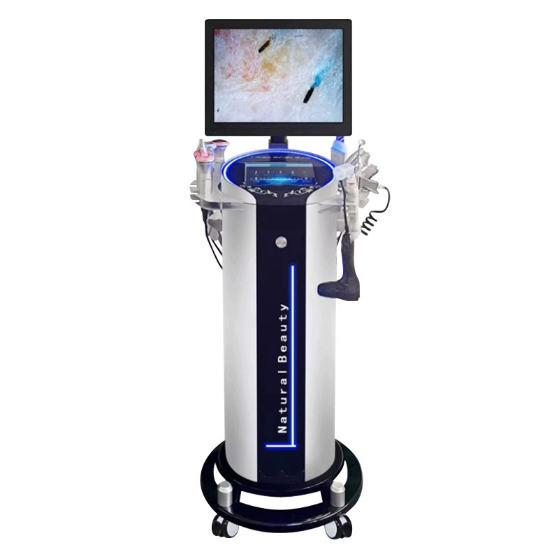 11 in 1 Multifunction beauty diamond crystal aqua peel hydro dermabrasion facials machine with Detection screen