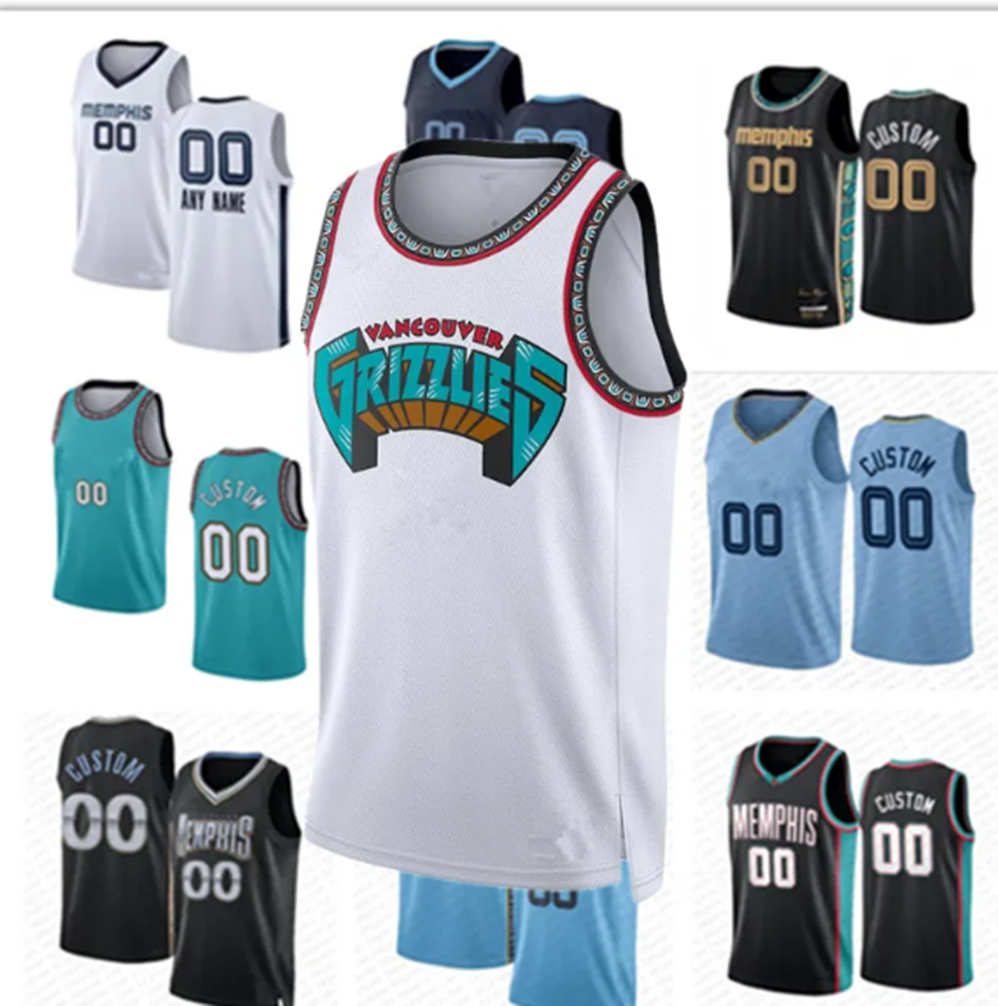 Grizlies Basketball Grizzllies Jersey Ja Morant Santi Aldama Desmond Bane Smart Jaren Jackson Jr. Zach Edey Jaylen Wells Scotty Pippen Jr Konchar Jake LaRavia Jay