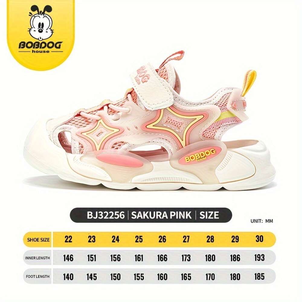 BOBDOG House Unisex Kid's Toddl's Close Toe Breathable Sandals, Comfy Non Slip Durable Soft Sole Beach Wat Shoes for Boy's & Girl'
