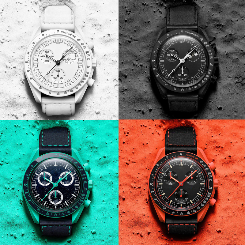 Mens Moon Watches Bioceramic Planet Moon Watches High Quality With Box Full Function Quarz Chronograph Designer Watches 42mm Moon Watch Limited Watch