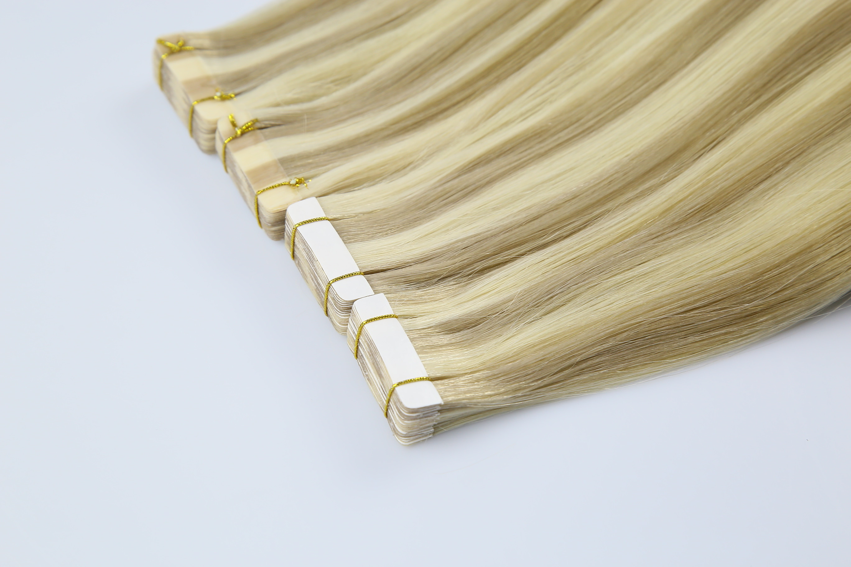 Human full hair film hair PU hair extensions natural traceless hair extensions Tape in Human hair European and American fashion