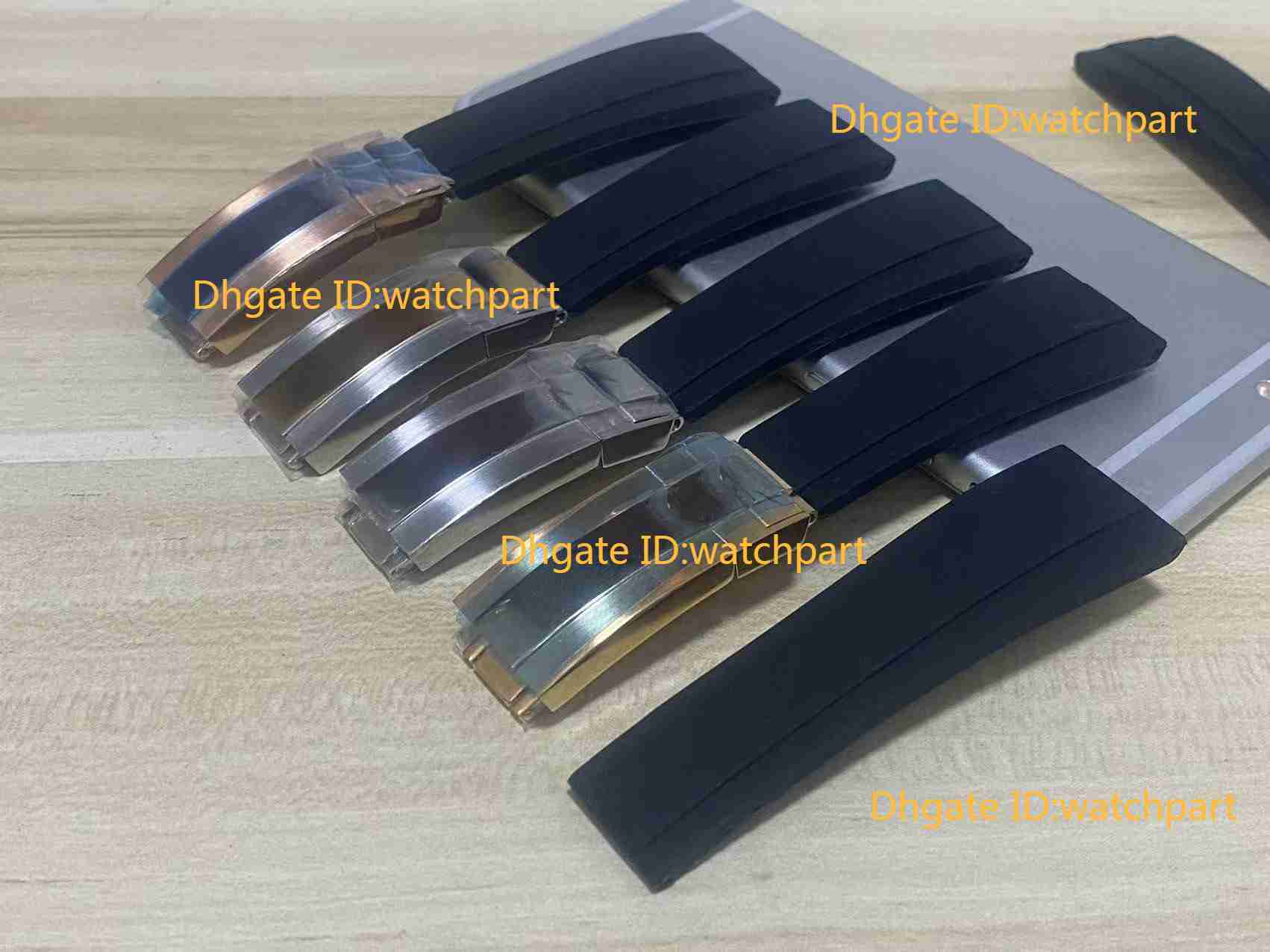 High Quality 20mm watch bracelet rubber watches men role GMT SUB Bracelet designer watchband Waterproof Silicone strap Wristband diving Watch Band montre de lux