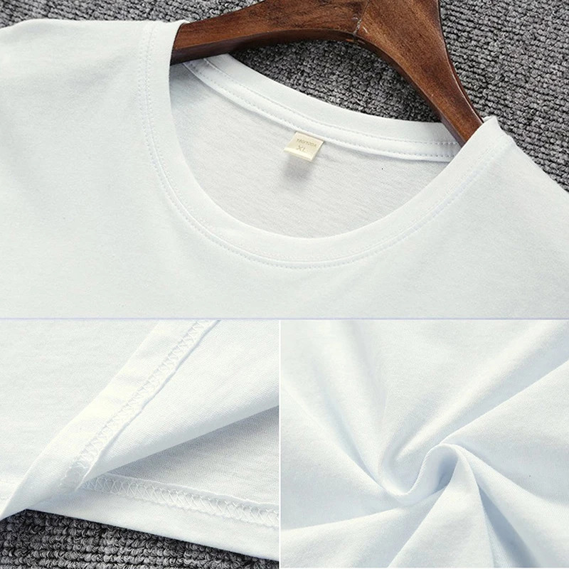 Wholesale DropShip 100 Cotton Summer Soft Slim Short Sleeve TShirt Men Plain Tee Standard Blank T Shirt Ins Tees Top 240419