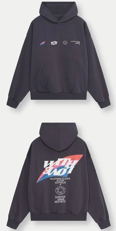 Harajuku scuffer high street oversized sweatshirt goth y2k tops streetwear gothic clothes grunge hoodies women hoodie 241121