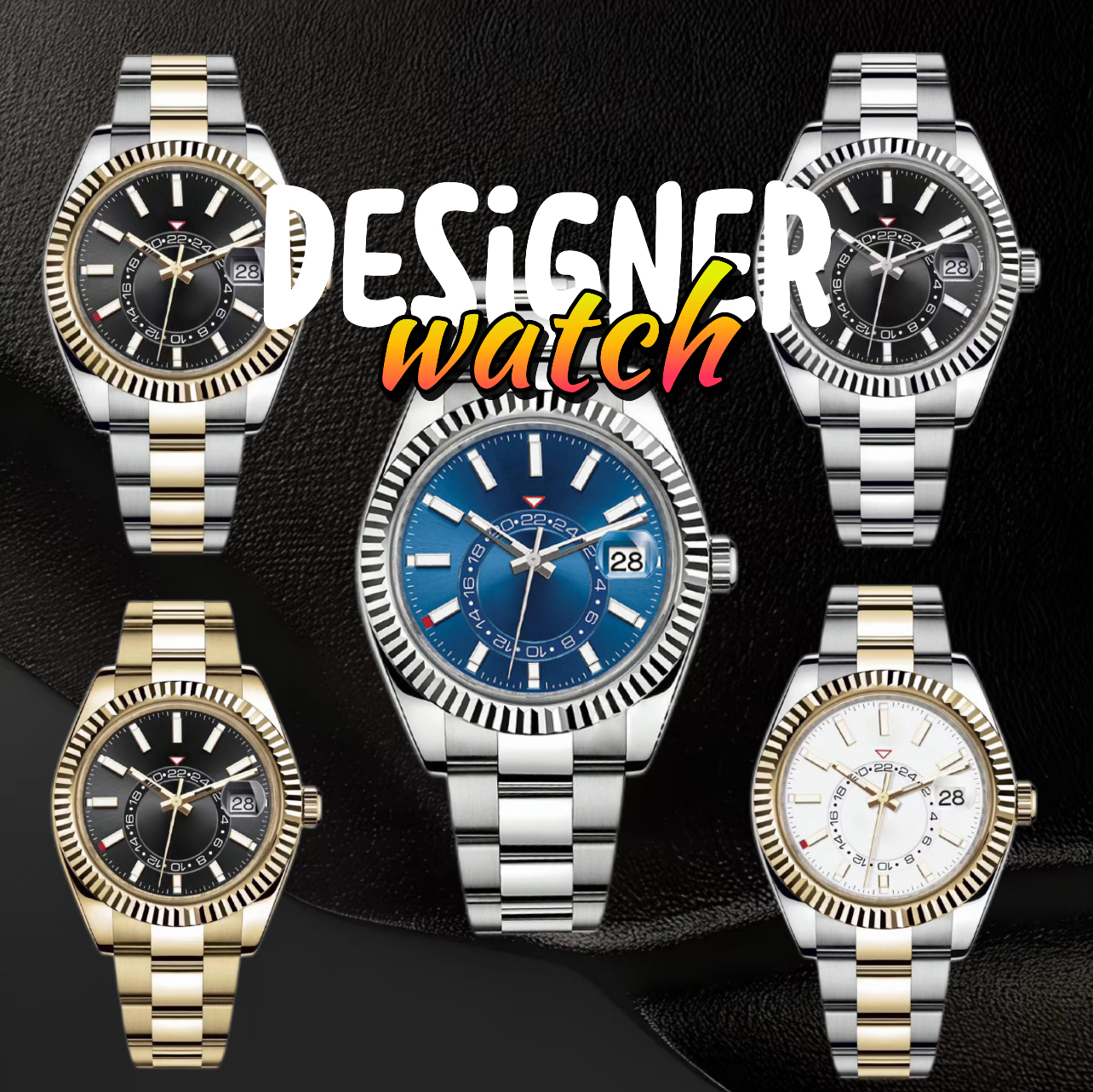 2813 mechanical calendar 42mm men designer watch stainless steel Luxury watches men luminous business watch Sapphire Glass