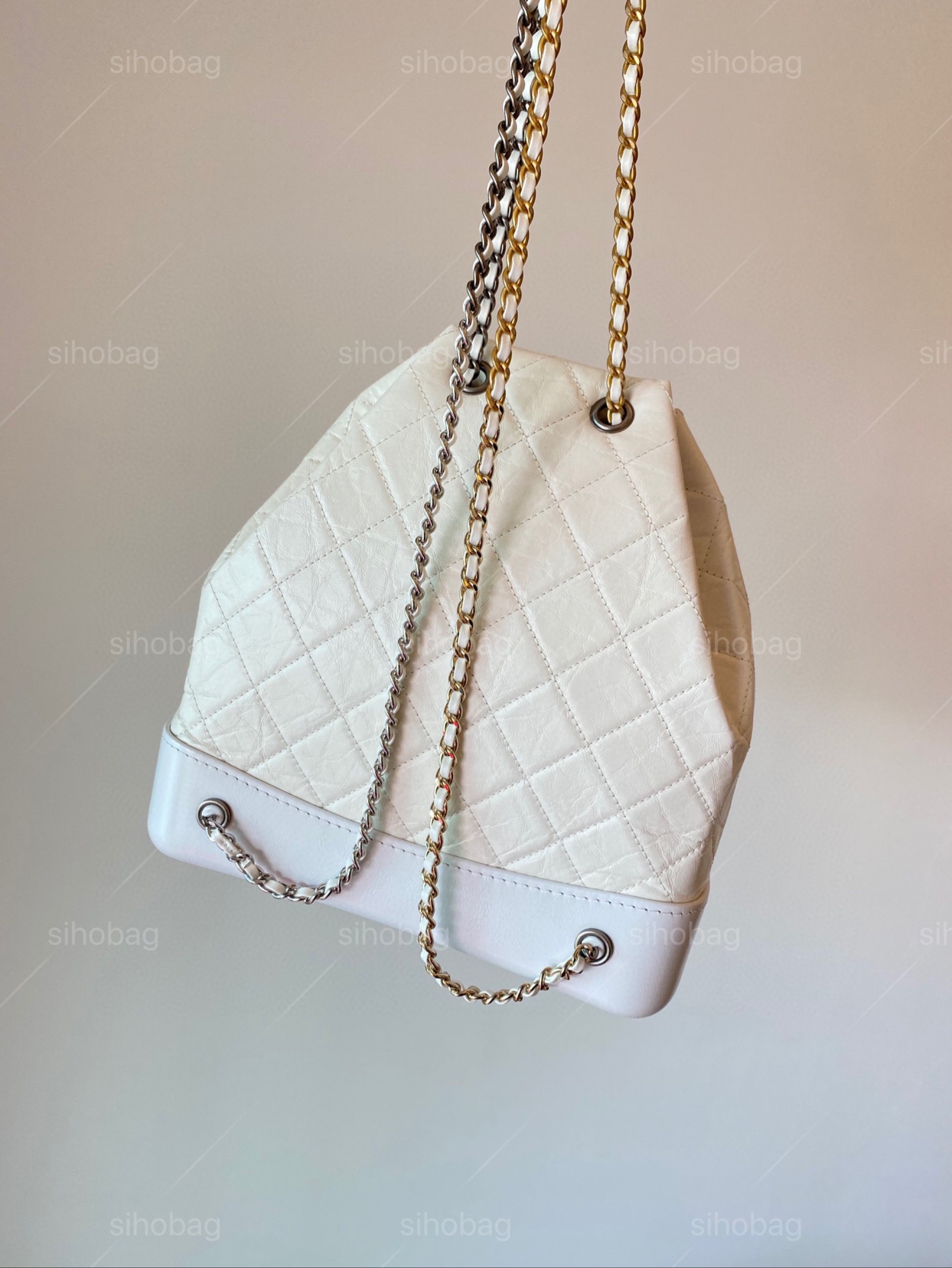 Classic Gabrielle Backpack Mirror Quality Hobo Chains Tote Travel Designer Lady Sg Vintage Handbag Fashion Shoulder Bag Original Leather Full Package