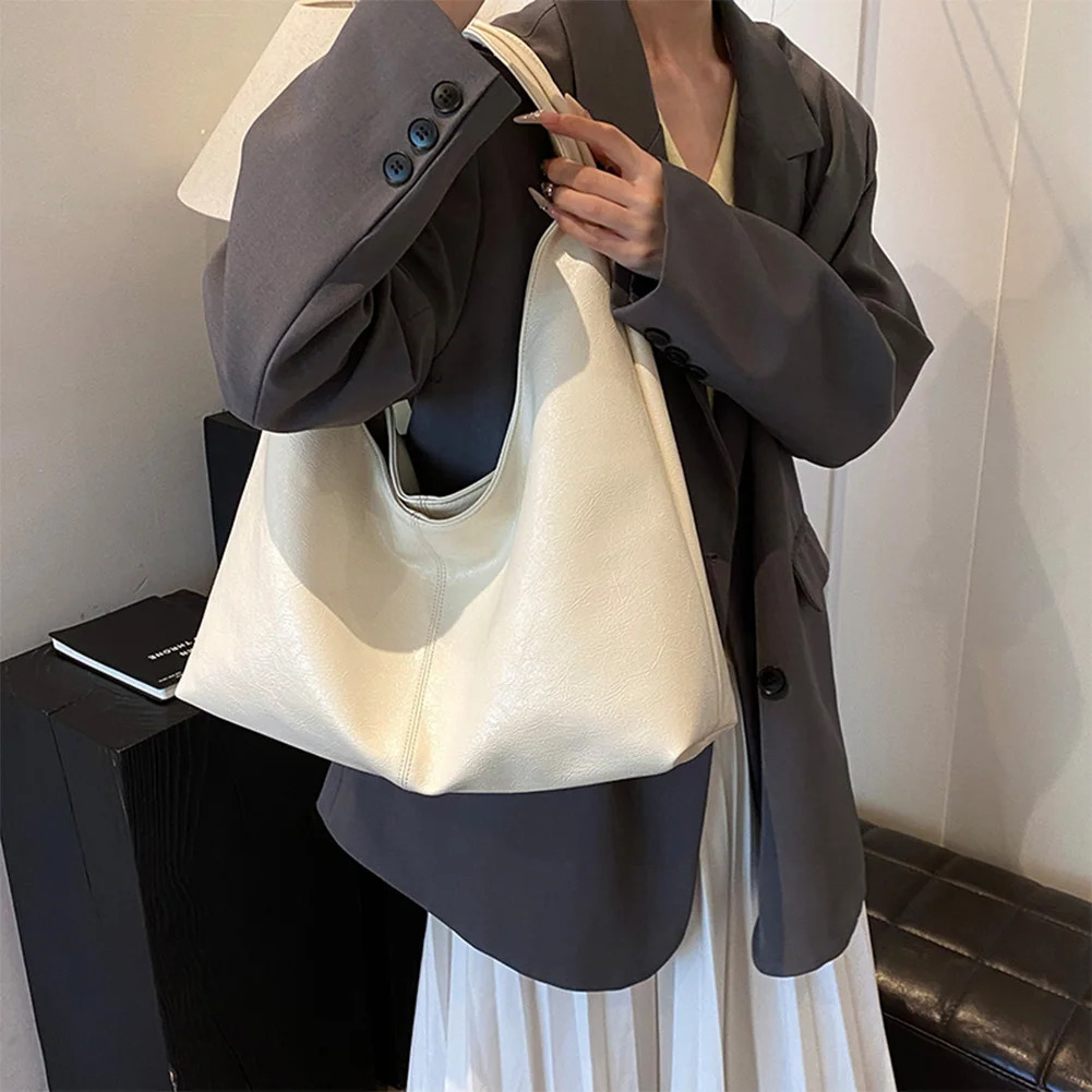 Red Bag for Women PU Leather Shoulder Bags Trendy Hobo Bag Retro Tote Handbag Purse for Women Bag Vintage Handbags 241122