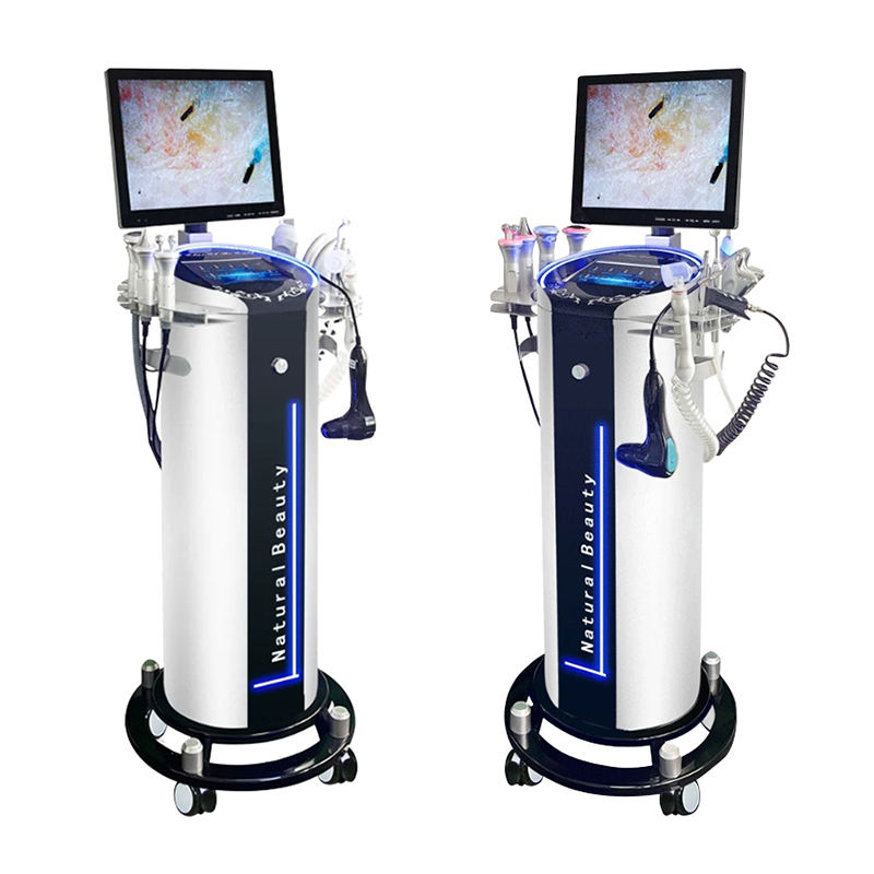 11 in 1 Multifunction beauty diamond crystal aqua peel hydro dermabrasion facials machine with Detection screen