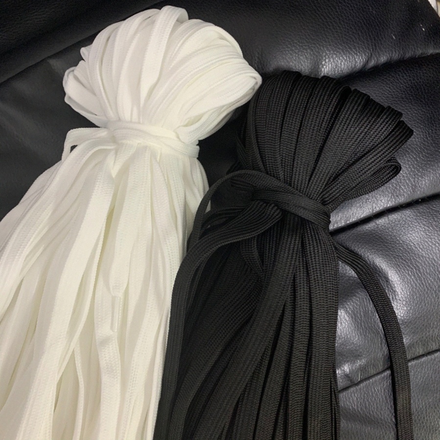 Black and White LacesBlack Flat Shoe LacesWhite Flat Shoe LacesWholesale Shoe Accessories w3iW#