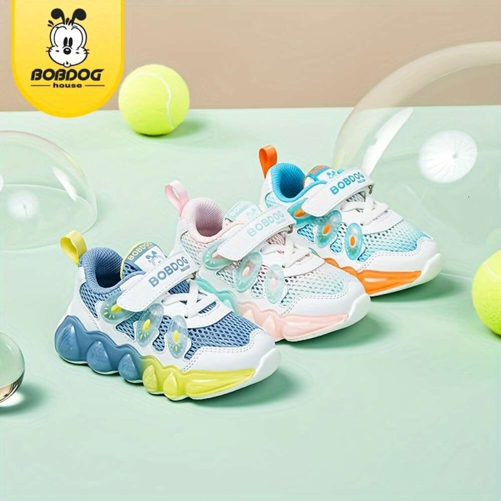 BOBDOGHOUSE Casual Cute Low Top Mesh Sneakers Girls Breathable Non-slip Shock-absorbing Running Shoes for Summer BJ32753
