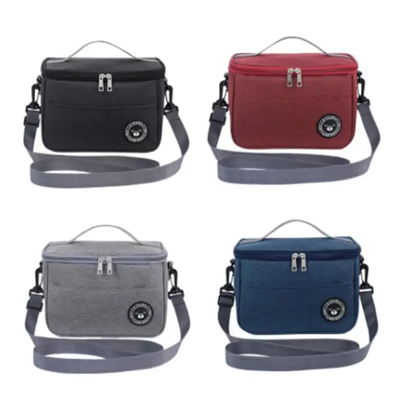 Insulated Lunch Box Men Women Travel Portable Camping Picnic Bag Cold Food Cooler Thermal Kids Case With Strap 1 241122