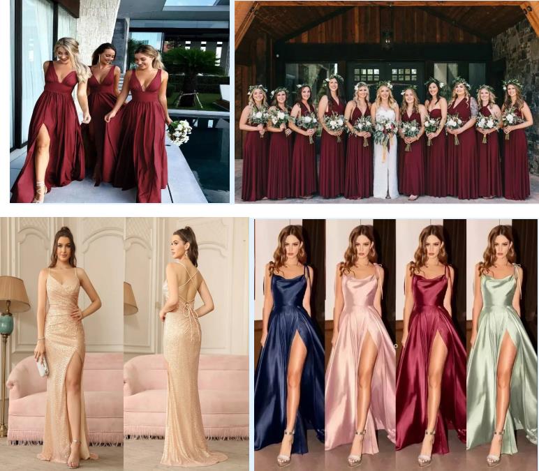 VIP Customers Apply Sample Special Link Sexy Evening Dresses A Line Spaghetti Straps Backless Satin Long Prom Party Occasion Gowns Bridesmaids Wears C