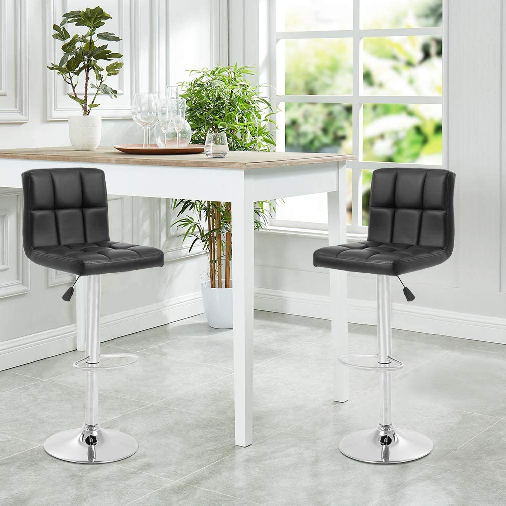 Modern High-Backed Bar Stools Made from Durable Material Enhance Your Home Decor