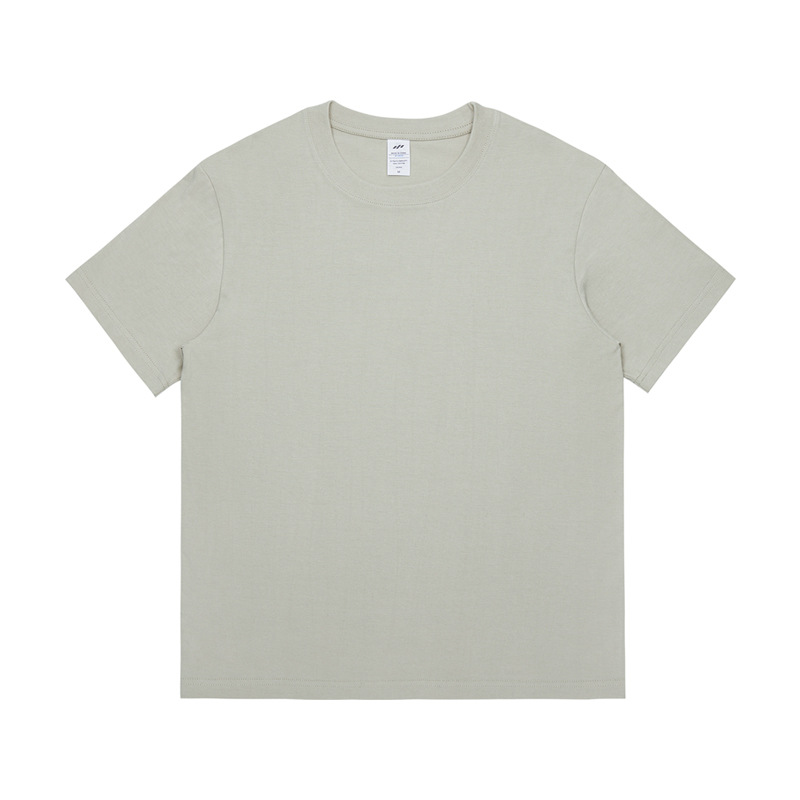 2024 Summer mens women shirts tees 230g heavy cotton short sleeve T-shirts men loose solid color base shirt T shirt white clothes shirt Breathable S-4