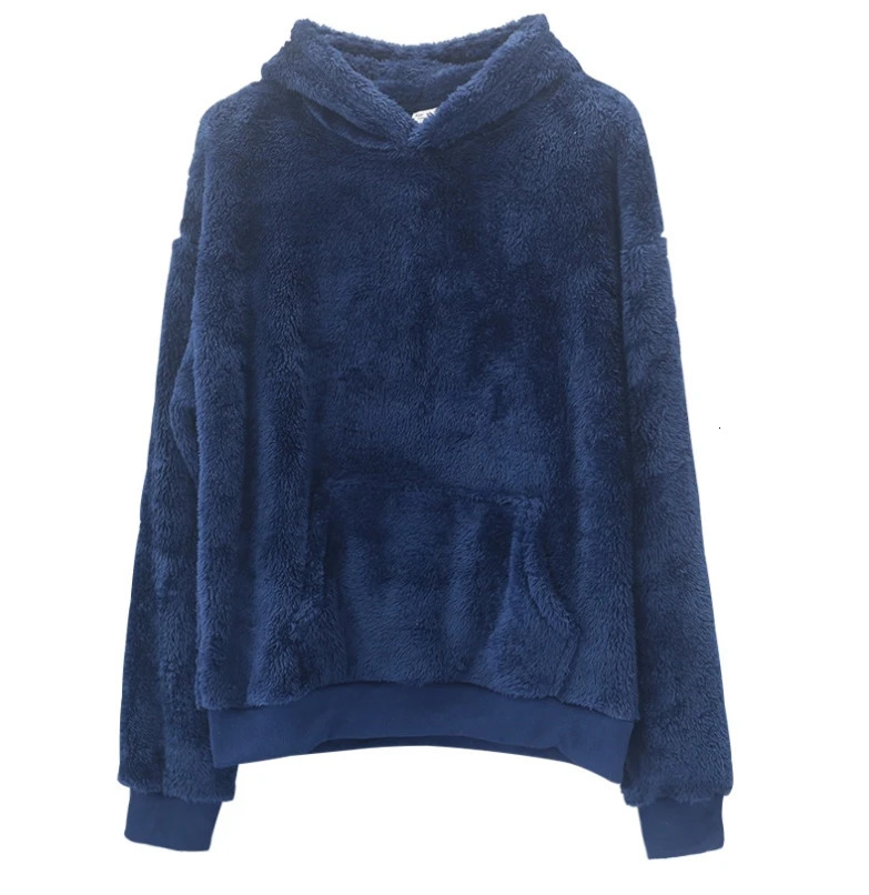 Warm and fluffy hooded sweater winter double-sided velvet home textile hooded sweater mens cashmere winter skydiving zipper casual sweater 241121