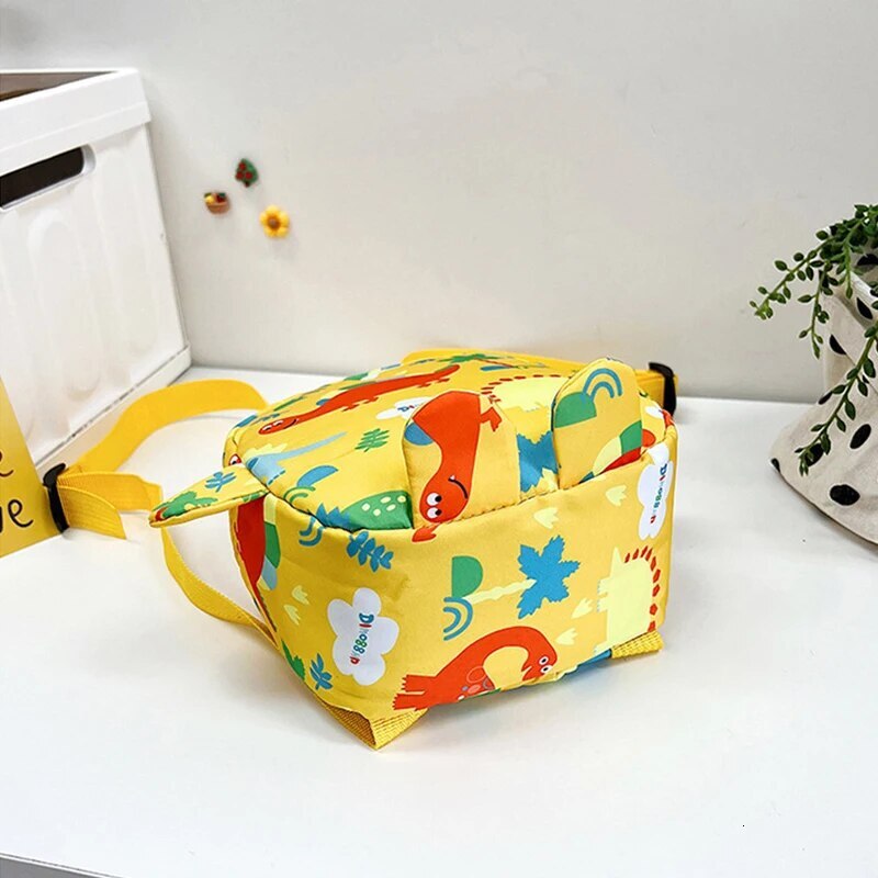 PT040,Cute 2024 Cartoon Dinosaur Baby Backpacks Kindergarten Schoolbag Children Boys Girls School Bags Adjustable Animals Kid Backpack