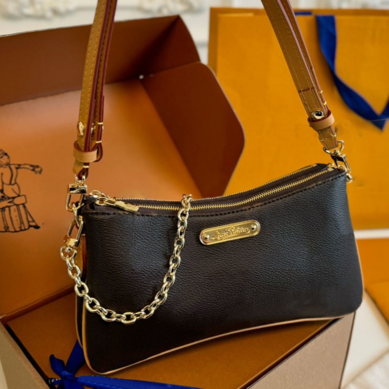 Designer Liv pochette bag Women Shoulder Bag sleek design Crossbody Cosmetic Bags sac luxe Luxury Purse Leather Handbag